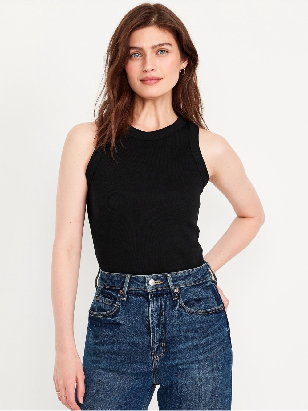 Old Navy Black Jack Snug Crop Tank